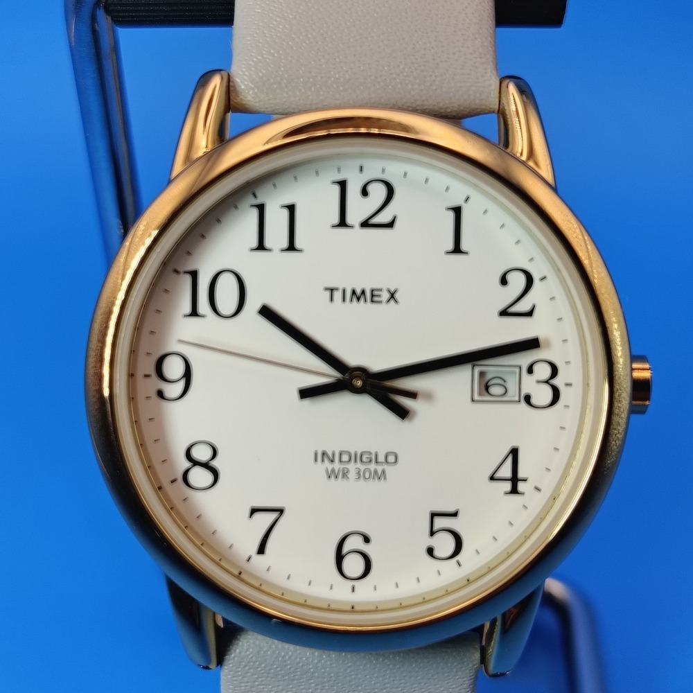 Vintage 2014 Timex Indiglo Date Wristology 40mm Women's Quartz Watch Restored